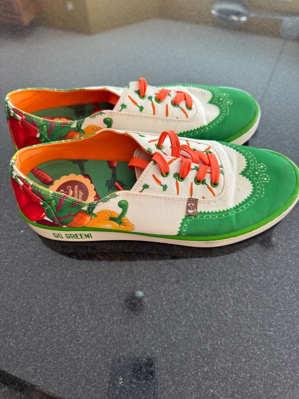 Go green hot chocolate vegetable canvas sneakers - Picture 13 of 16